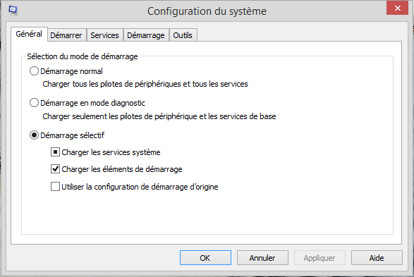 msconfig